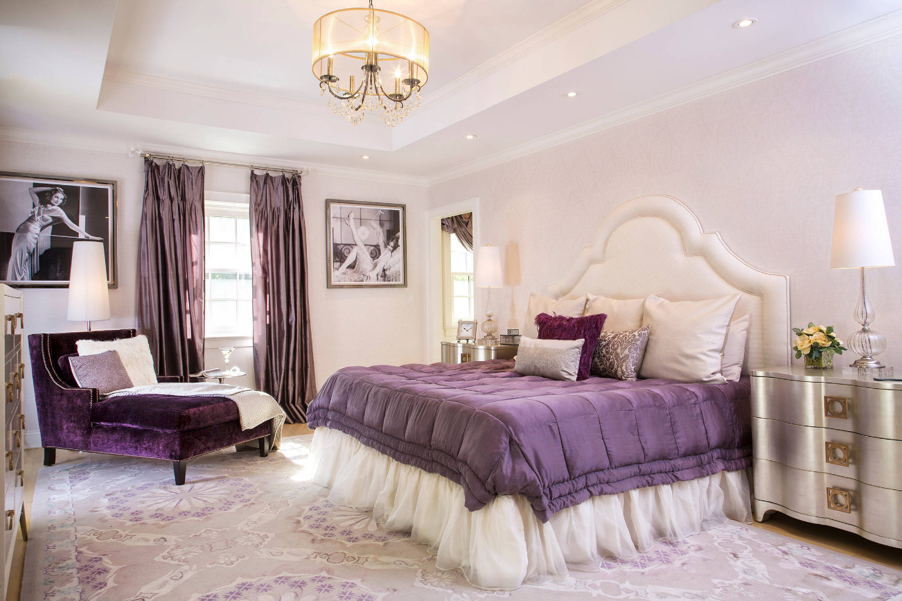 Purple Bedroom Decor Ideas
 Glamorous Bedrooms for Some Weekend Eye Candy