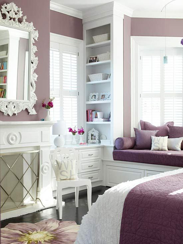 Purple Girls Bedroom
 37 Elegant Feminine Bedroom Design Ideas