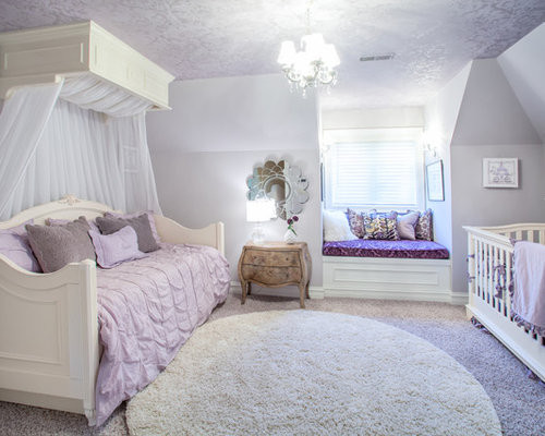 Purple Girls Bedroom
 Lavender Purple Girls Bedroom