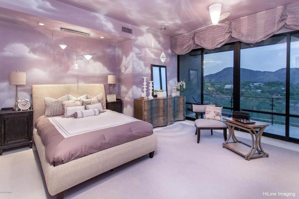 Purple Master Bedroom
 25 Master Bedrooms with Flush & Semi Flush Mount Ceiling