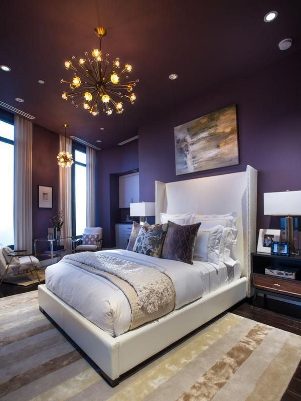 Purple Master Bedroom
 45 Beautiful Paint Color Ideas for Master Bedroom
