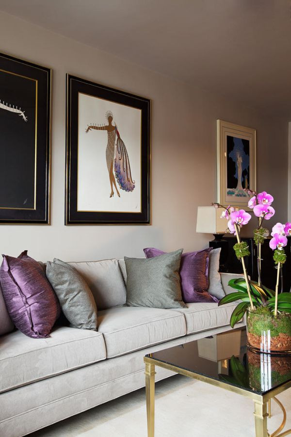 Purple Wall Decor Living Room
 How To Use Purple In Stunning Looking Living Rooms