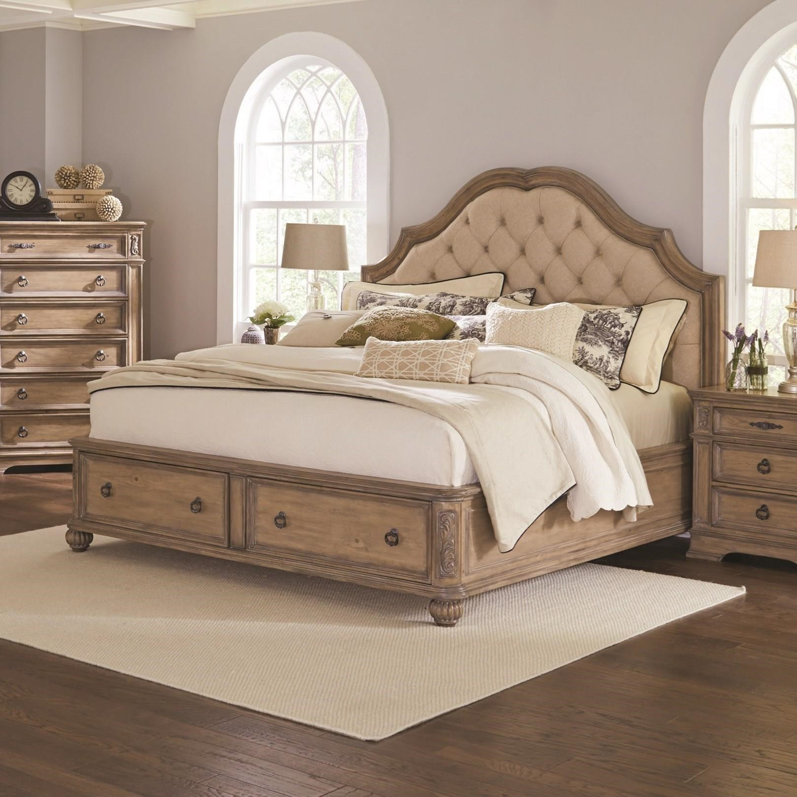 Queen Bedroom Sets With Storage
 Coaster Ilana Queen Storage Bed with Upholstered Headboard
