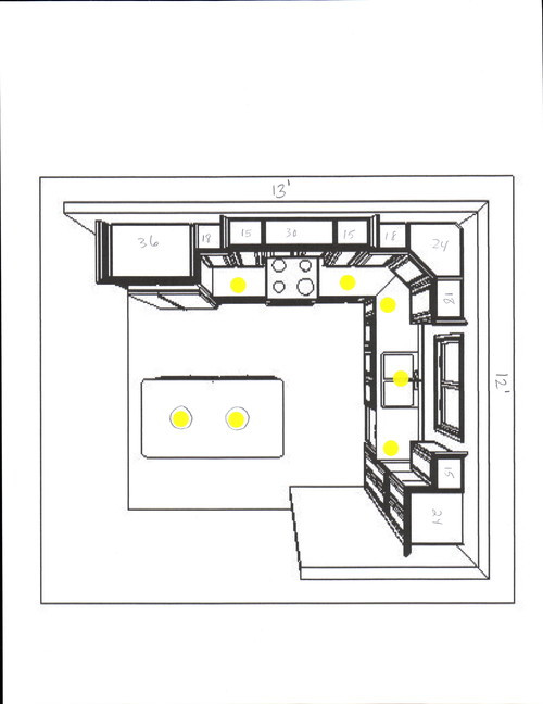Recessed Lighting Layout Kitchen
 Kitchen recessed lighting layout