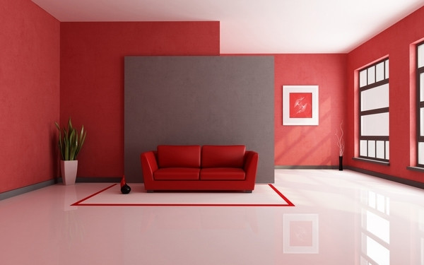 Red Accent Wall Living Room
 Red living room ideas – original and eye catching interior