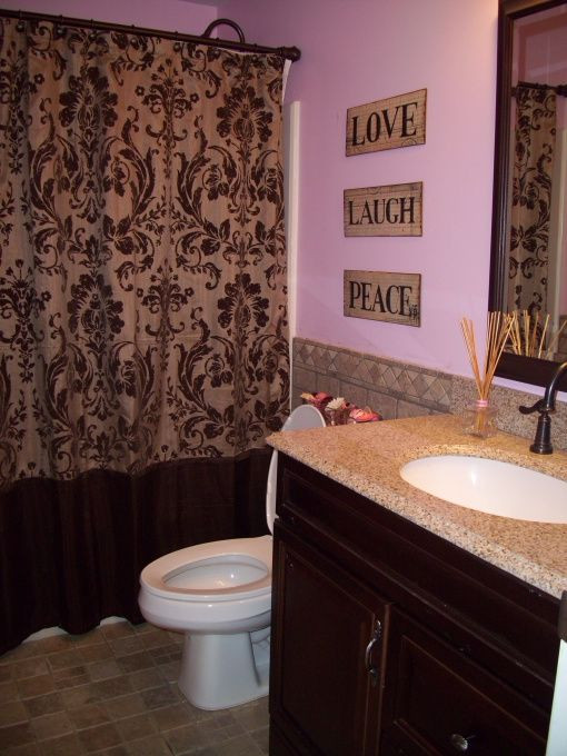 Red And Brown Bathroom Decor
 31 best images about Brown & Pink on Pinterest