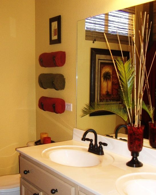Red and Brown Bathroom Decor Elegant Be My Guest Bathroom Bathroom Designs Decorating