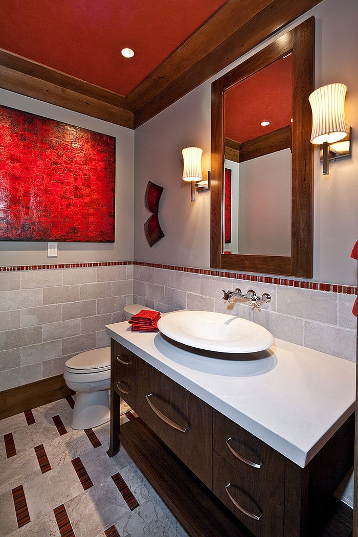 Red Bathroom Decor
 21 Sensational Bathrooms with the Ravishing Flair of Red