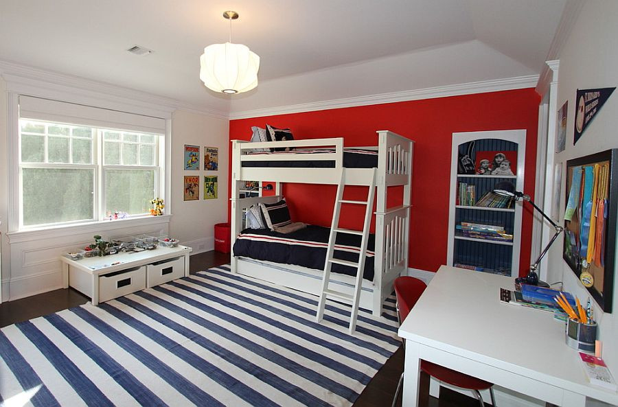 Red Kids Room
 Fiery and Fascinating 25 Kids Bedrooms Wrapped in Shades