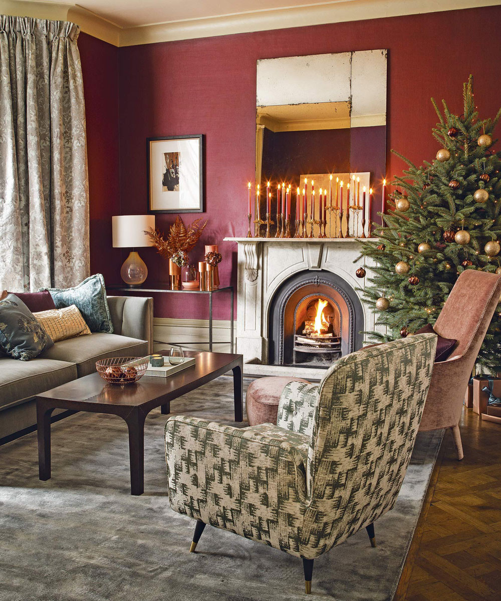 Red Living Room Decoration
 26 Christmas living room decorating ideas to you in