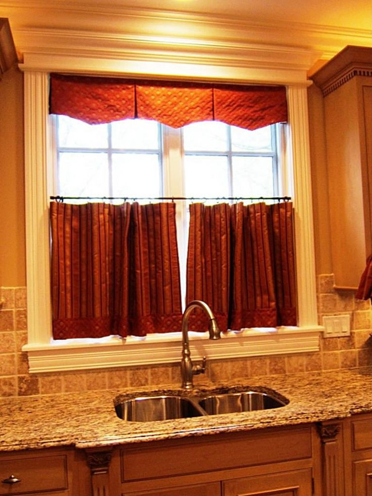 Red Valance Curtains For Kitchen
 35 best images about Curtains & Drapes on Pinterest