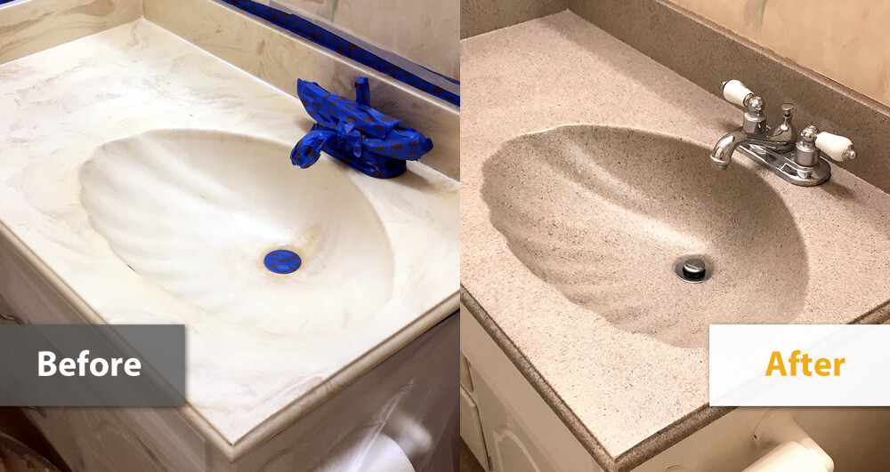 Refinishing Bathroom Vanity
 Refinish Cultured Marble Vanity Tops
