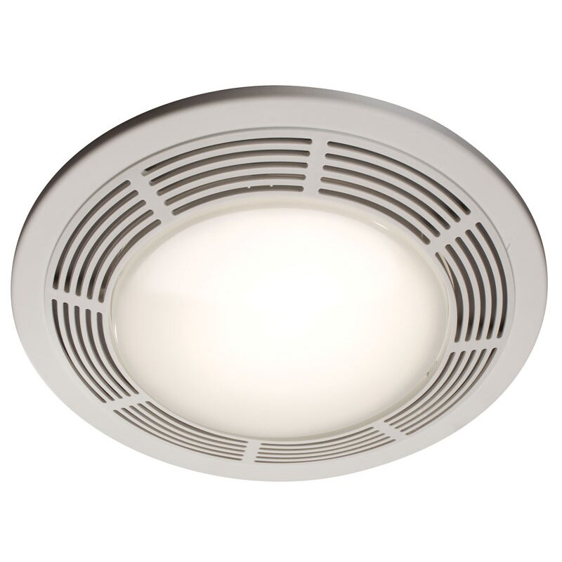Round Bathroom Exhaust Fan
 Broan Round 100 CFM Exhaust Bathroom Fan with Light and