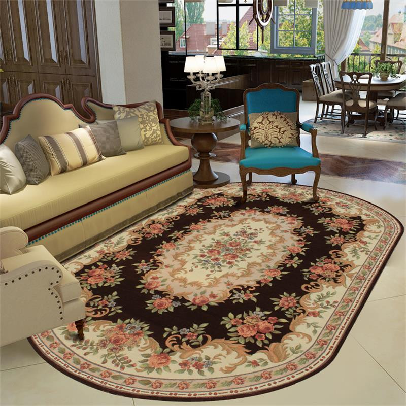 Rug On Carpet Living Room
 160X230CM Oval Europe Carpets For Living Room Home Bedroom