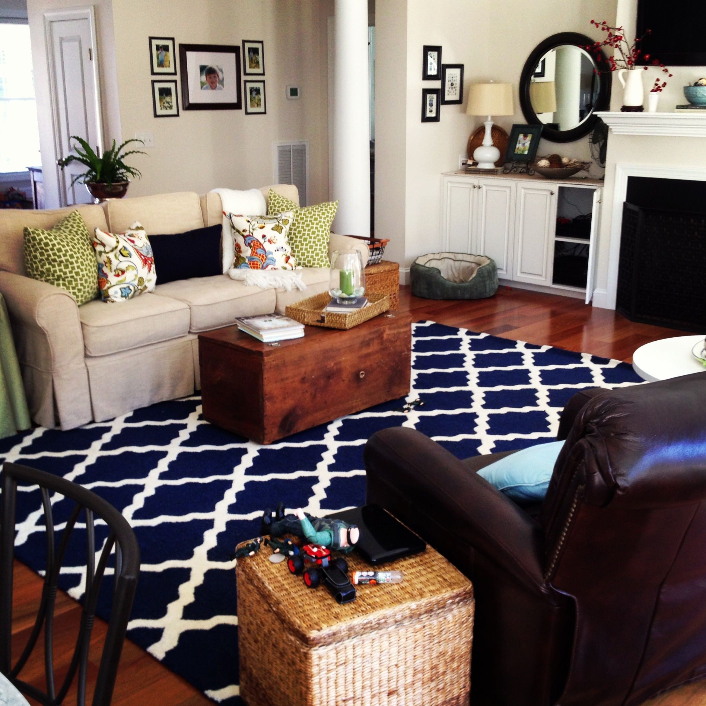 Rugs In Living Room
 Navy Blue Living Room Rug – Modern House
