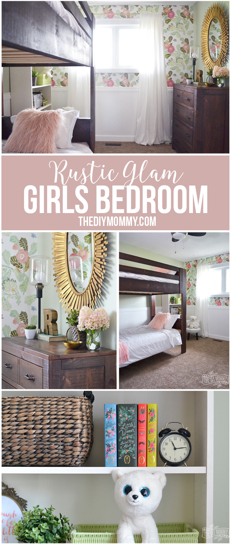 Rustic Bedroom Ideas Diy
 A Rustic Glam Double Kids’ Bedroom Reveal