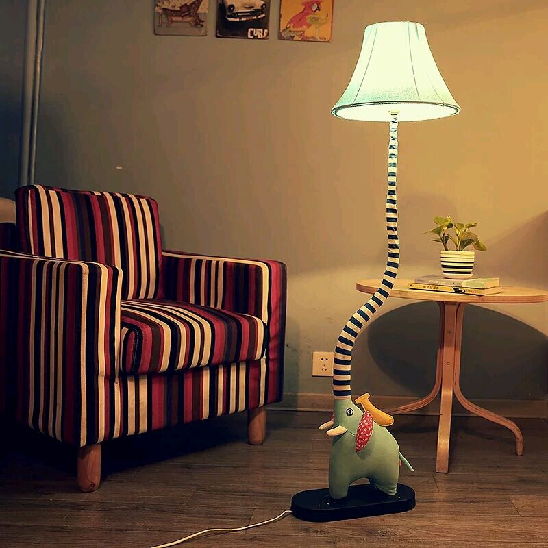 Rustic Bedroom Lamp
 Cottage floor lamp cartoon bedroom lights child real
