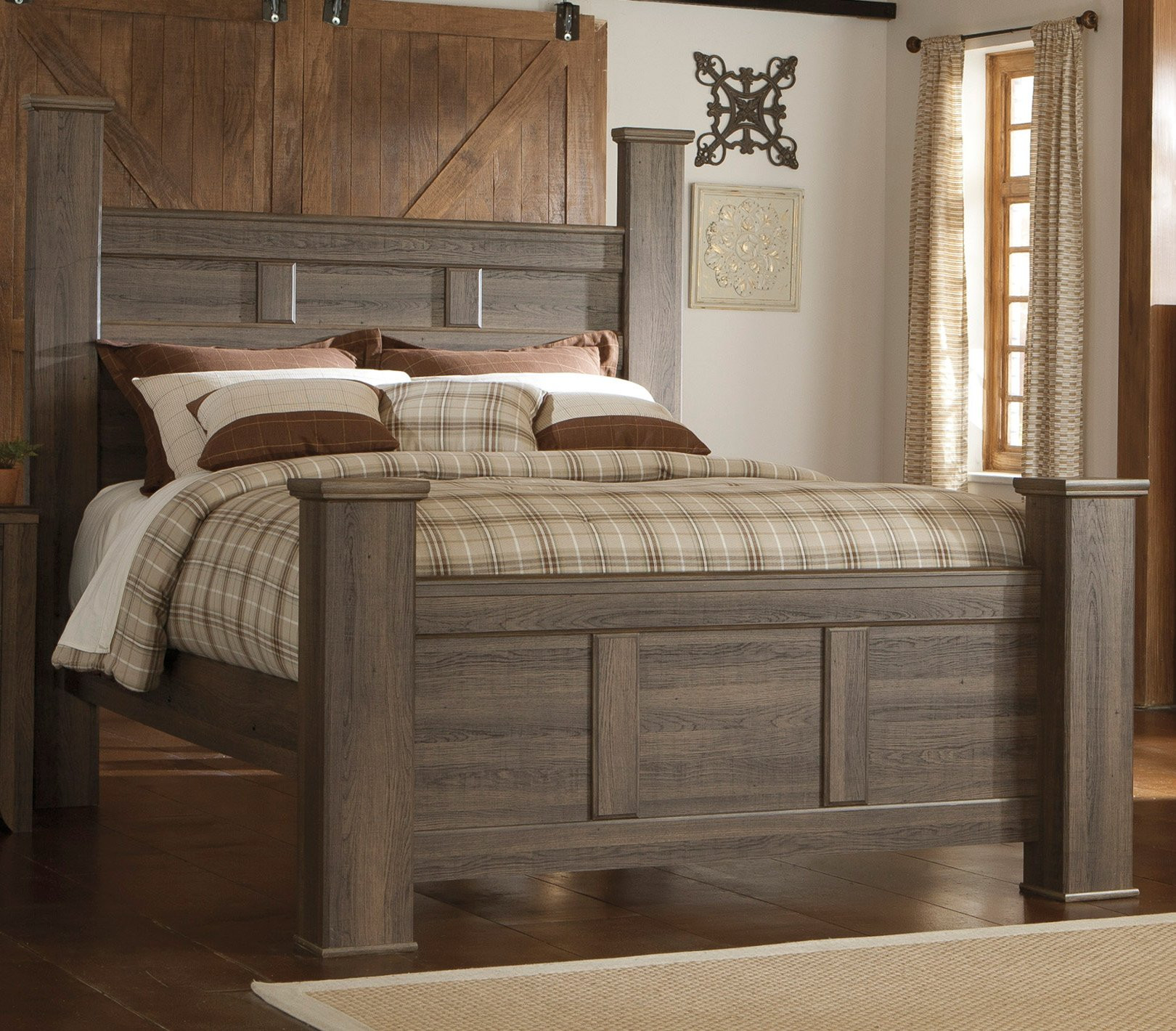 Rustic Bedroom Sets
 Driftwood Rustic Modern 6 Piece Queen Bedroom Set