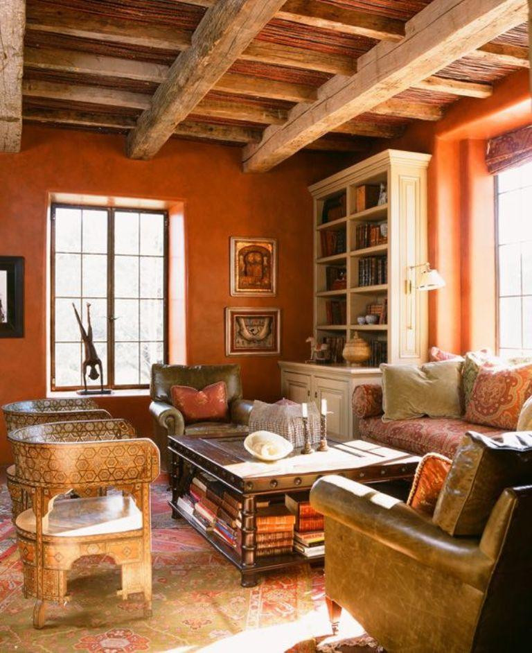 Rustic Colors For Living Room
 15 Lively Orange Living Room Design Ideas Rilane