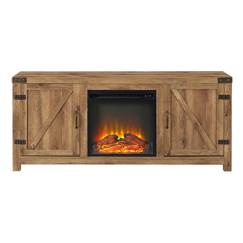 Rustic Electric Fireplace Tv Stand
 Walker Edison Furniture pany 58 in Rustic Electric