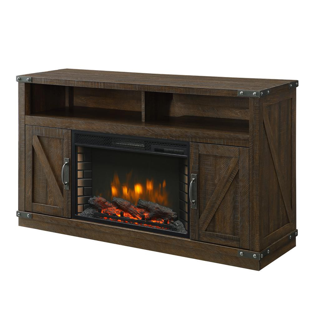 Rustic Electric Fireplace Tv Stand
 Electric Fireplace Fire Place Heater TV Stand Freestanding