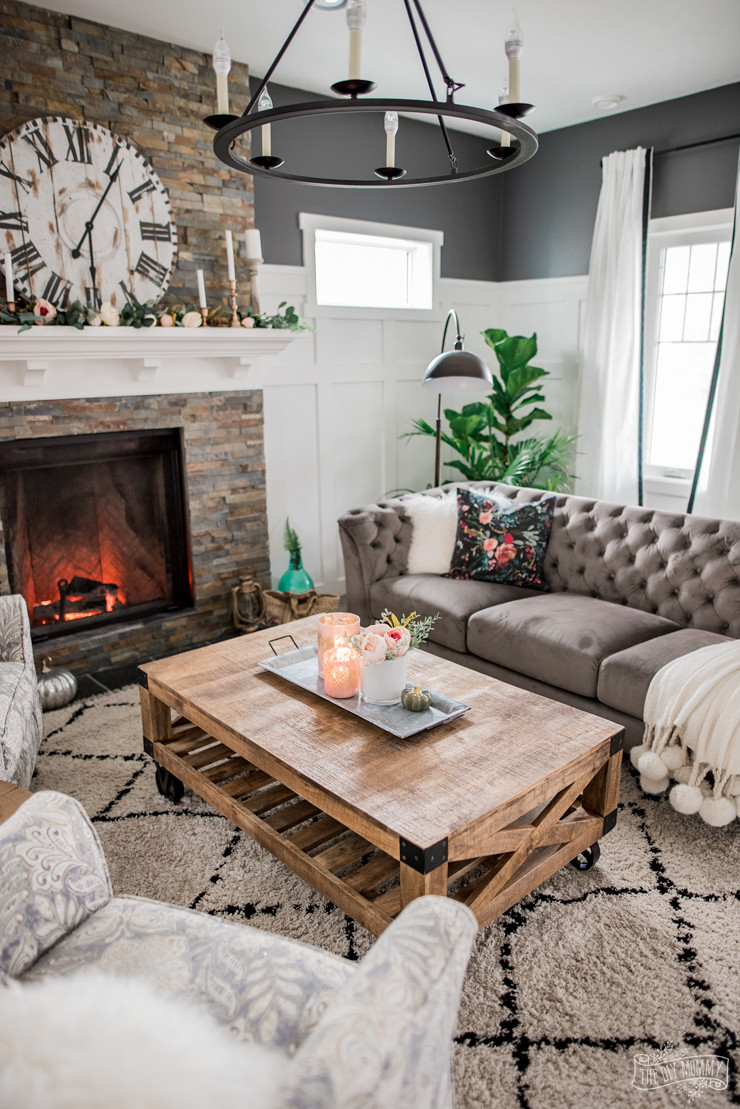 Rustic Glam Living Room Fresh A Cozy Rustic Glam Living Room Makeover for Fall