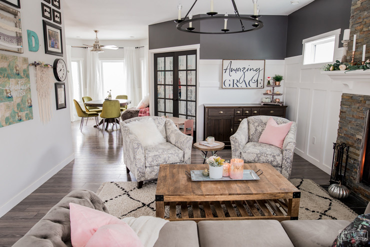 Rustic Glam Living Room
 How to Mix Patterns in Home Decor