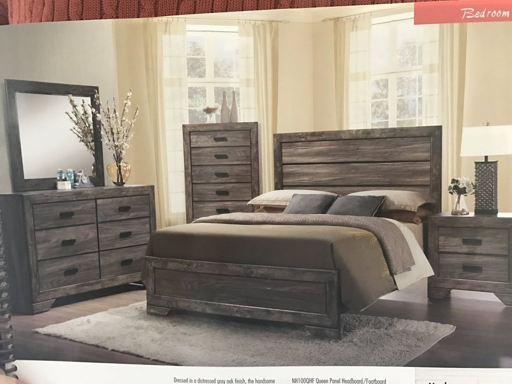 Rustic Grey Bedroom Set
 CNLnh100 Rustic Gray Nathan Bedroom – BARGAIN FURNITURE