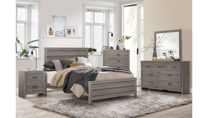 Rustic Grey Bedroom Set
 Kern Rustic Gray Bedroom Furniture