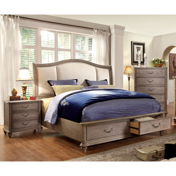 Rustic Grey Bedroom Set
 Shop Furniture of America Minka IV Rustic Grey 3 piece