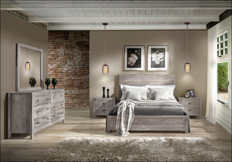 Rustic Grey Bedroom Set
 Bateman House Furniture Solid Wood Bunk Beds & Furniture