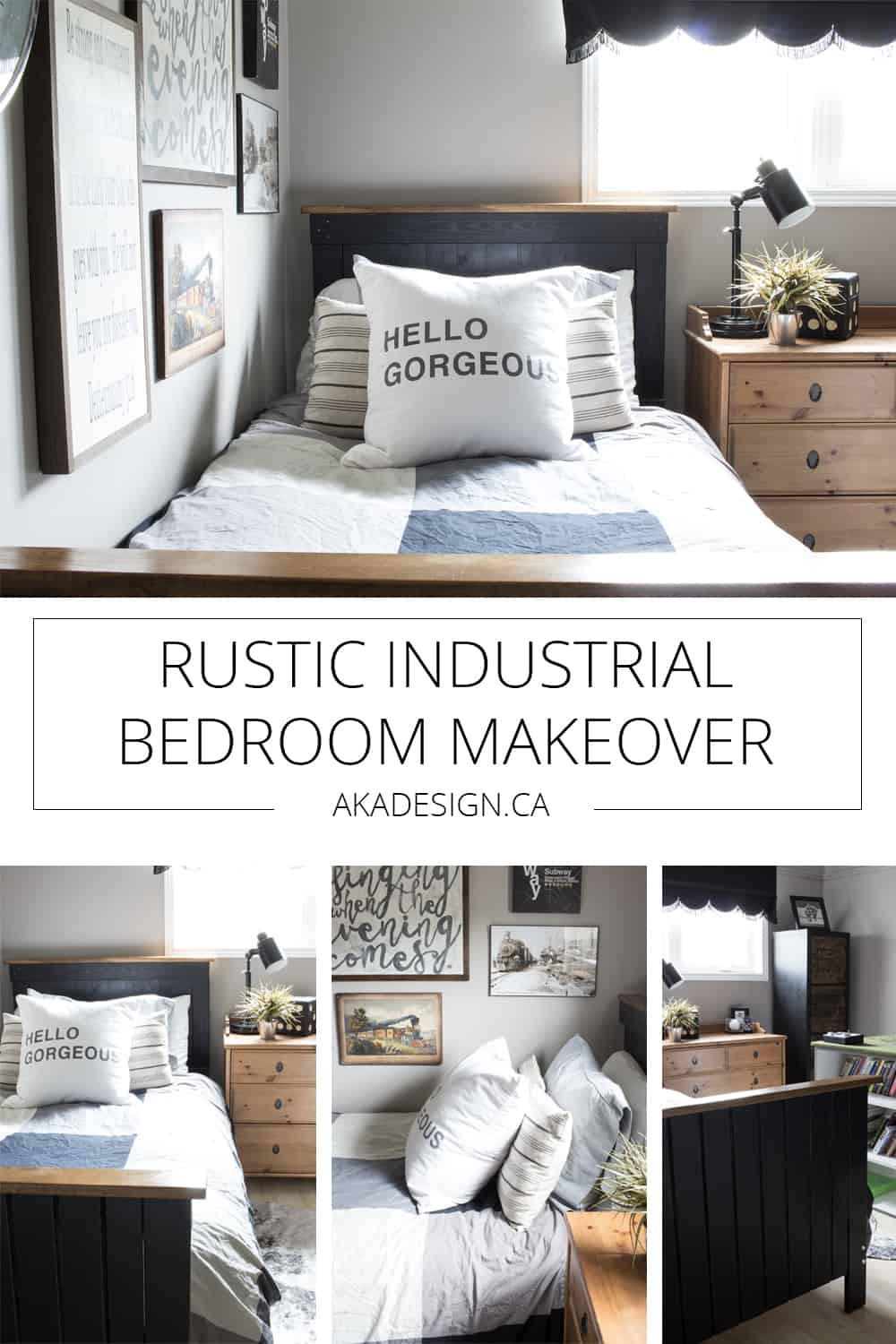 Rustic Industrial Bedroom
 A Rustic Industrial Bedroom For a Teenage Boy and