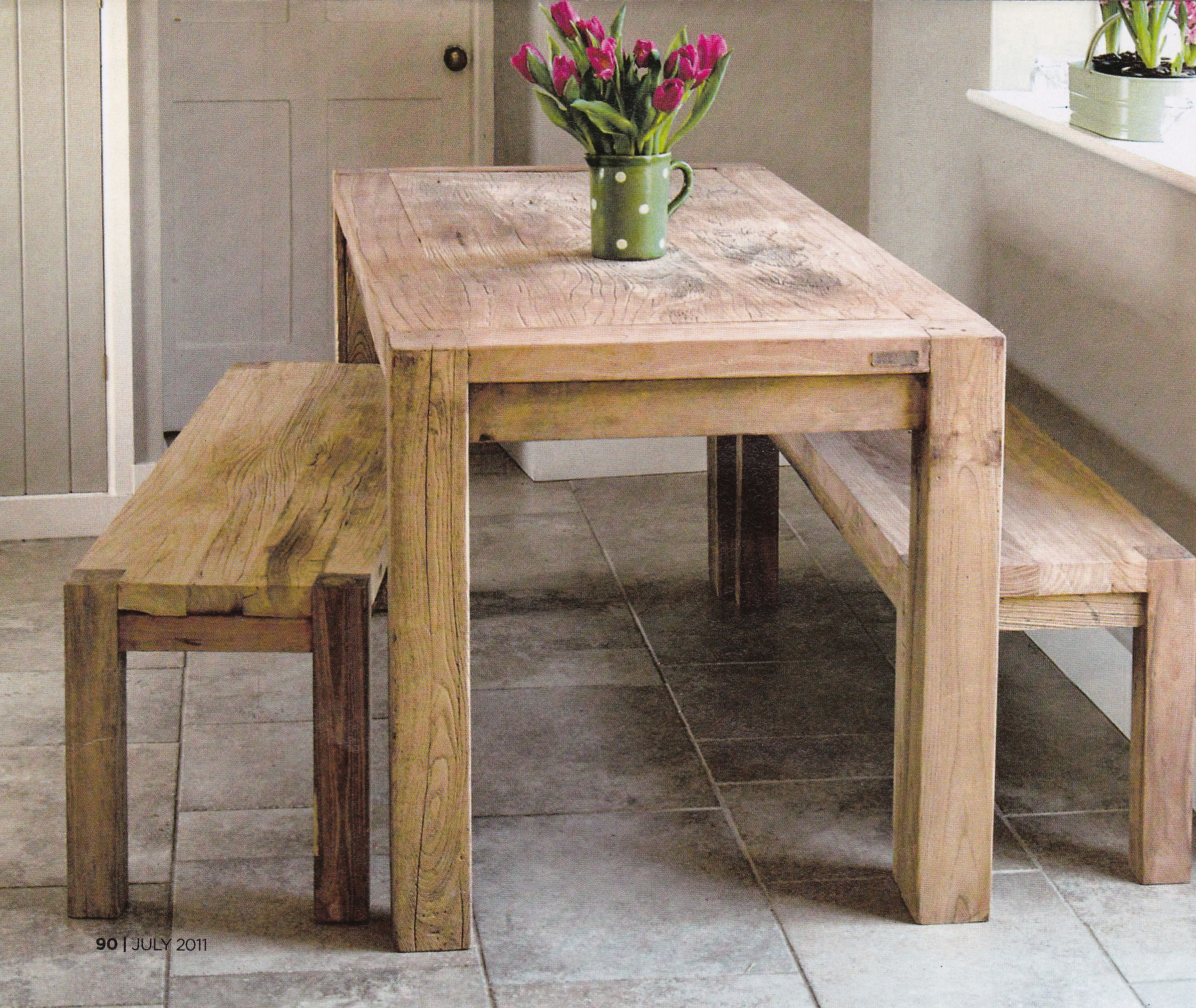 Rustic Kitchen Bench
 Rustic Kitchen Table For the Home