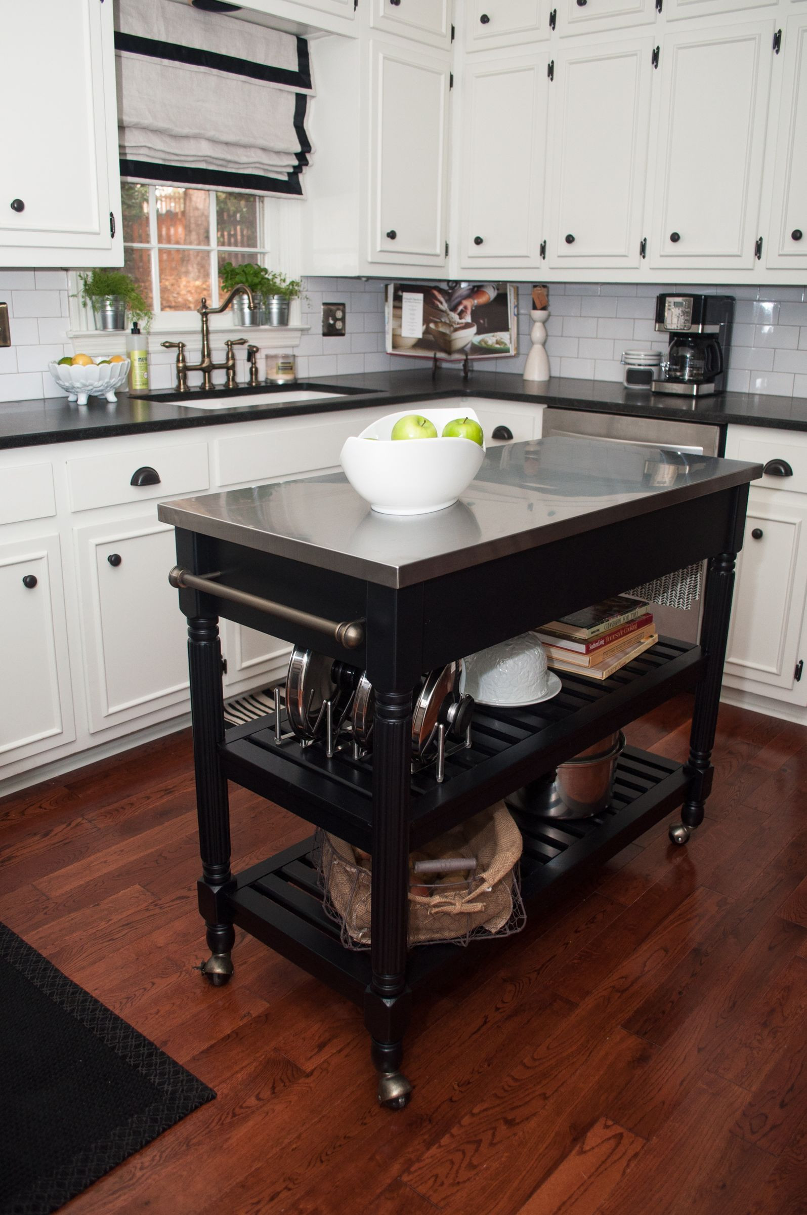 Rustic Kitchen Island On Wheels
 11 Types of Small Kitchen Islands & Carts on Wheels