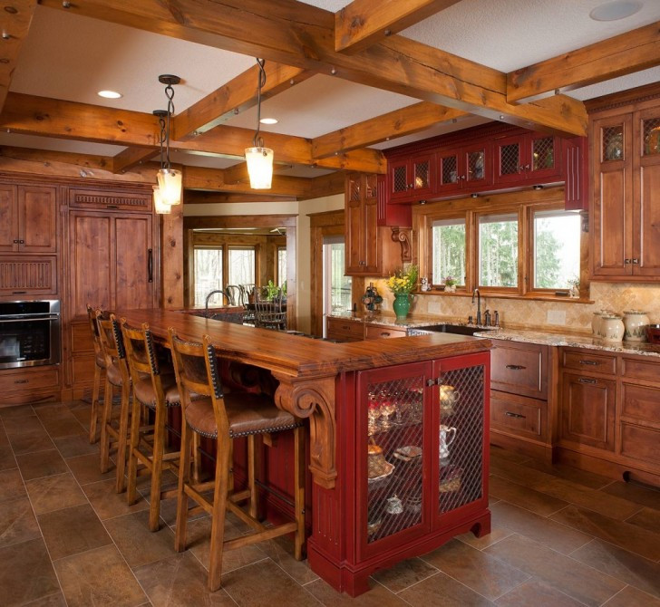 Rustic Kitchen Island With Seating
 Adorable Design of Kitchen Island with Bar Seating – HomesFeed