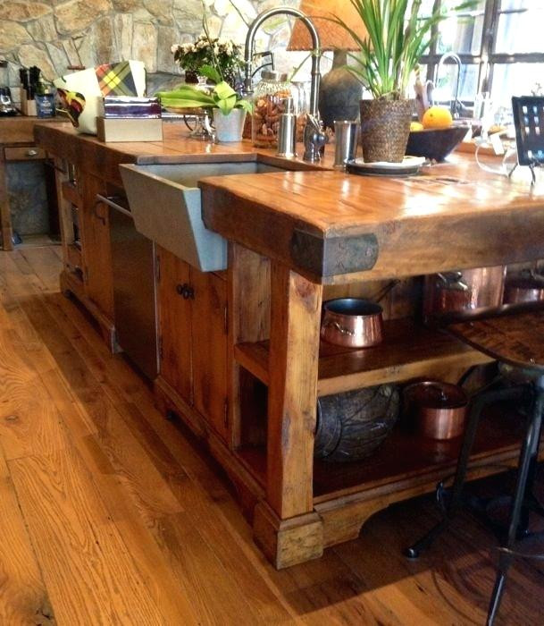 Rustic Kitchen Island With Seating
 Rustic Kitchen Island With Seating Rustic Kitchen Sinks