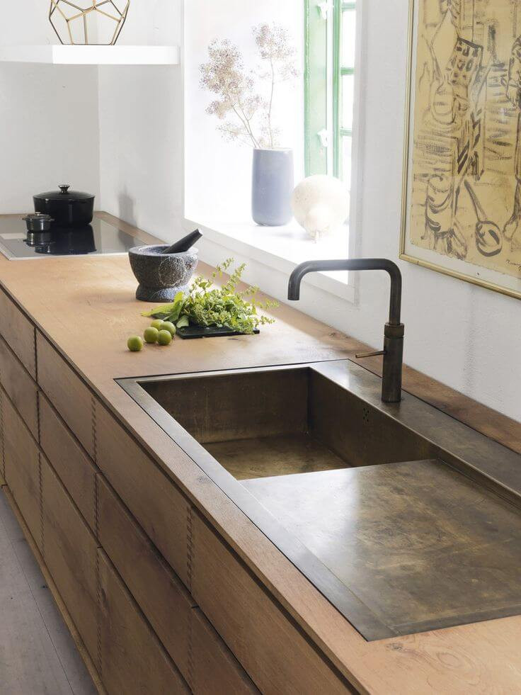 Rustic Kitchen Sink
 21 Inspiring Kitchen Sink Ideas to Bring Style to the Kitchen