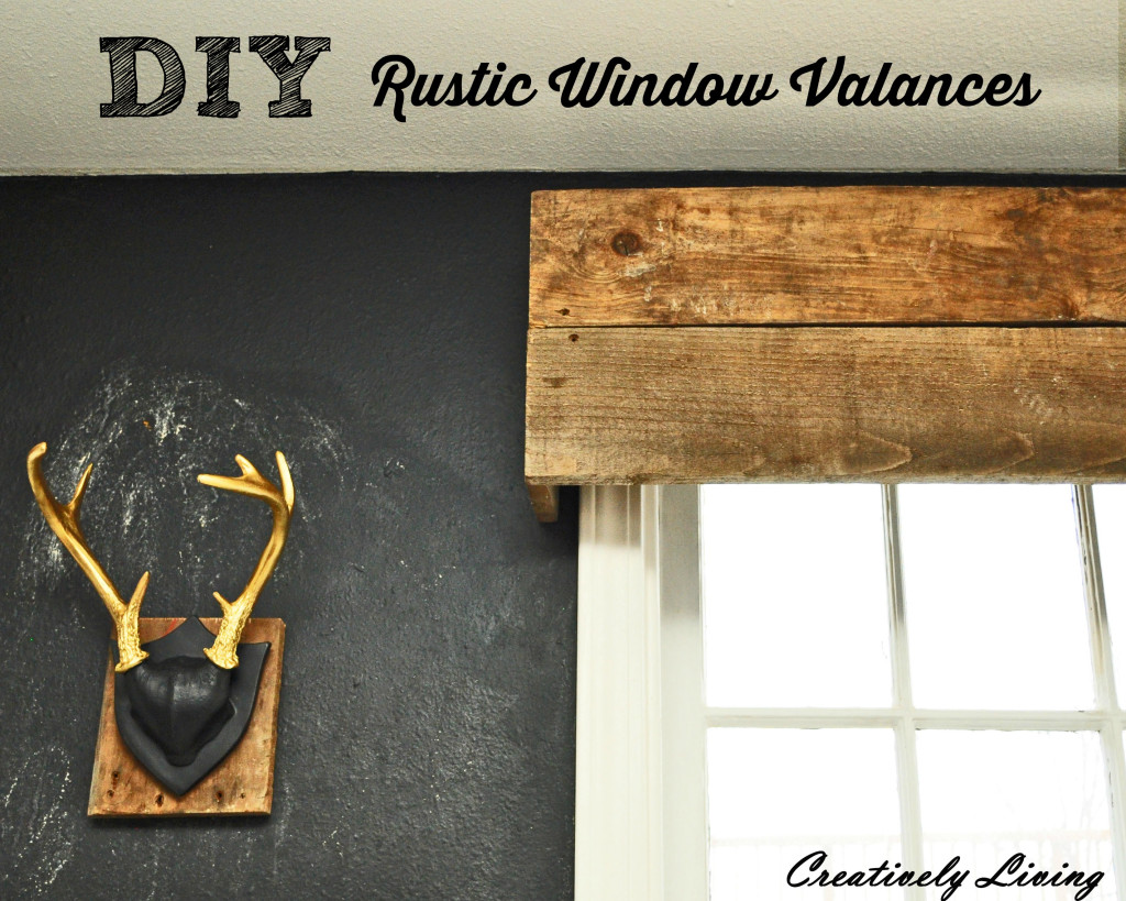 Rustic Kitchen Valances
 DIY Rustic Window Valances by Creatively Living Blog