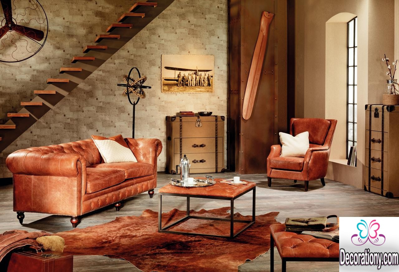 Rustic Leather Living Room Furniture
 25 Stunning Rustic Living room Ideas living room