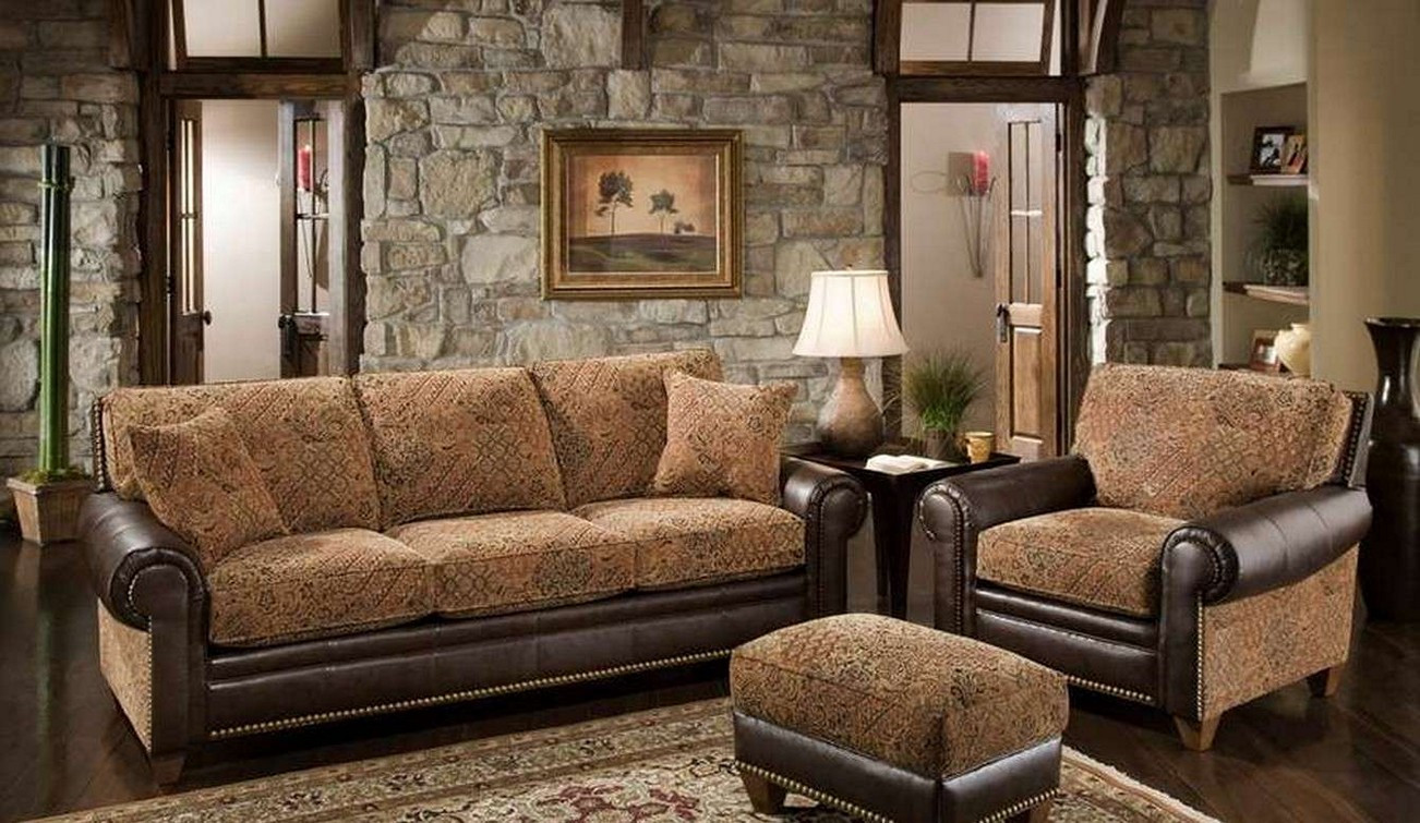 Rustic Living Room Sets
 Classy Rustic Living Room Interior With Modern Elements