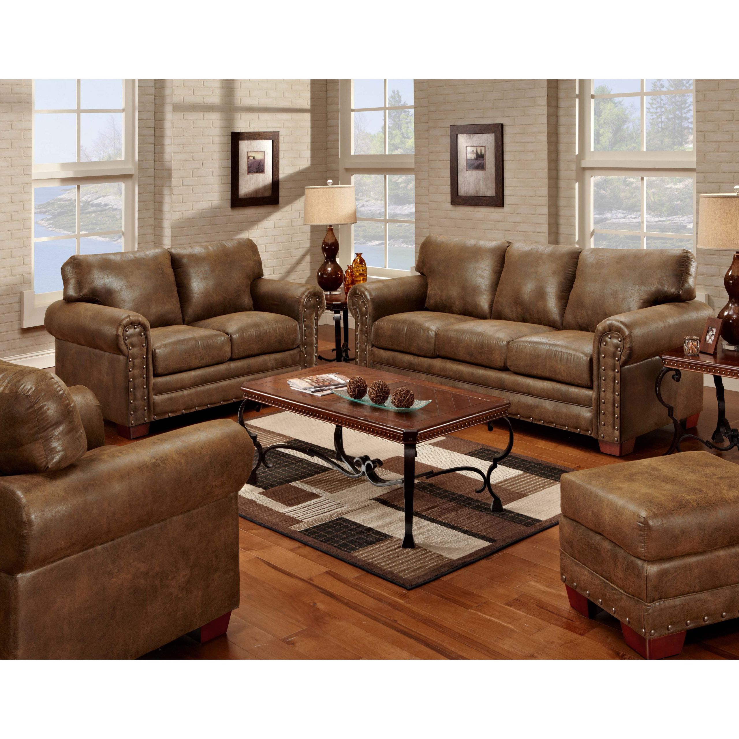Rustic Living Room Sets
 Outdoor Leisure Products Buckskin 4 Piece Sofa Set Sofas