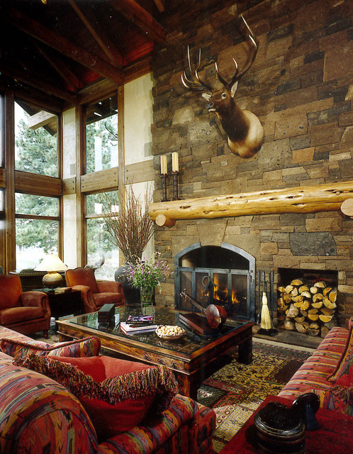 Rustic Living Room With Fireplace
 Living Room Fireplace Rustic Living Room portland