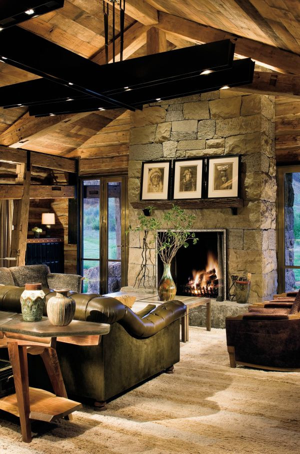 Rustic Living Room With Fireplace
 25 Rustic Living Room Design Ideas Decoration Love