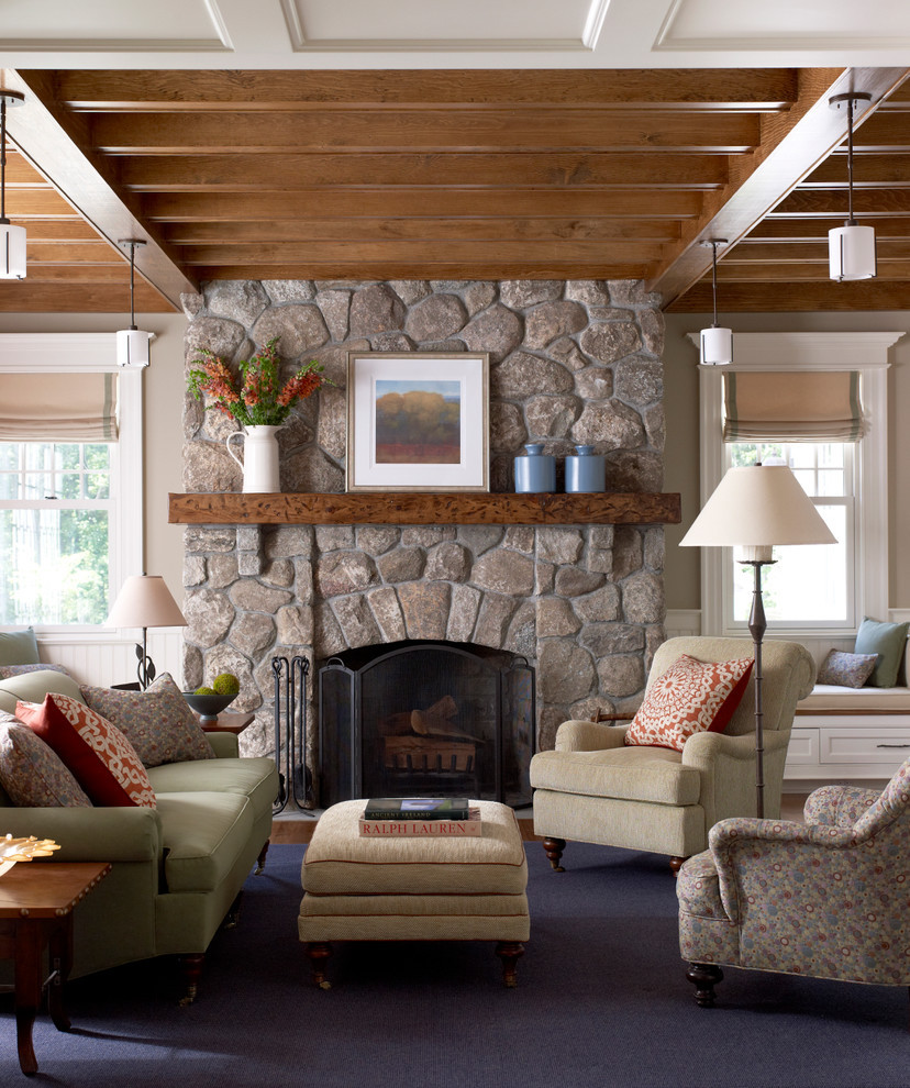 Rustic Living Room With Fireplace
 Rustic Mantel Decor – HomesFeed