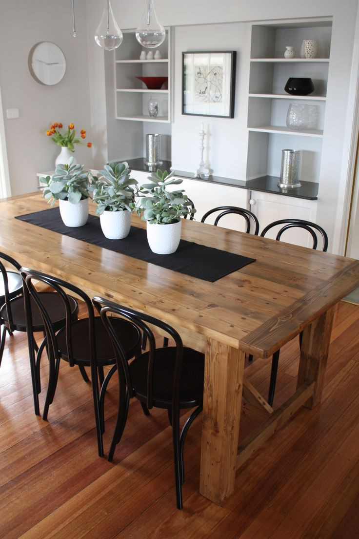 Rustic Modern Kitchen Table
 Rustic Dining Table pairs with Bentwood Chairs