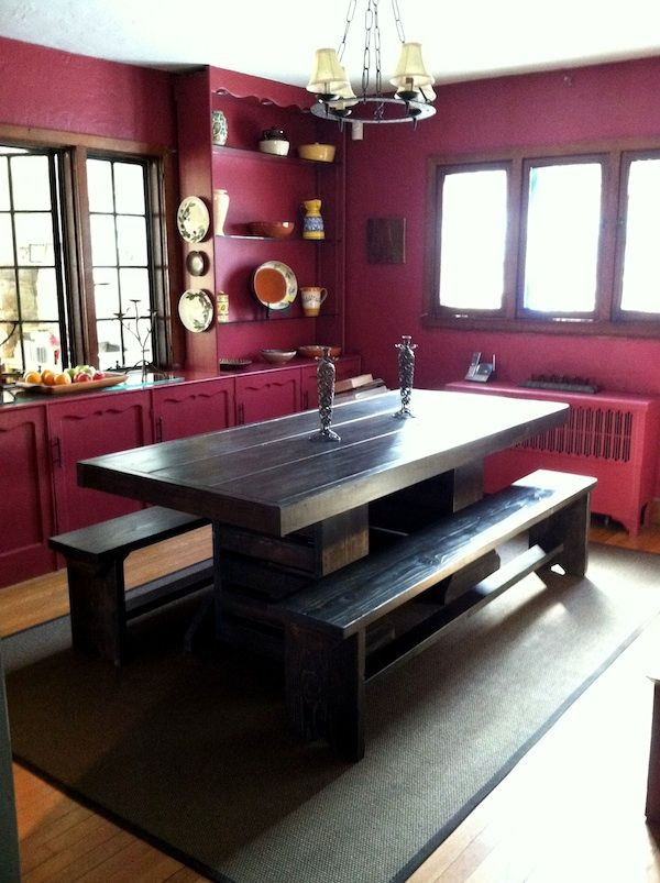 Rustic Modern Kitchen Table
 17 Best images about Modern Rust Rustic Kitchen Tables