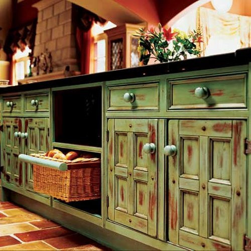 Rustic Painted Kitchen Cabinets
 The Rustic Kitchen Style