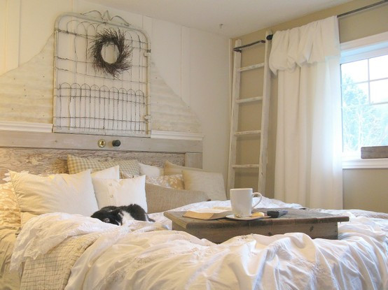 Rustic Shabby Chic Bedroom
 Decorating With White In A Rustic Shabby Chic Bedroom