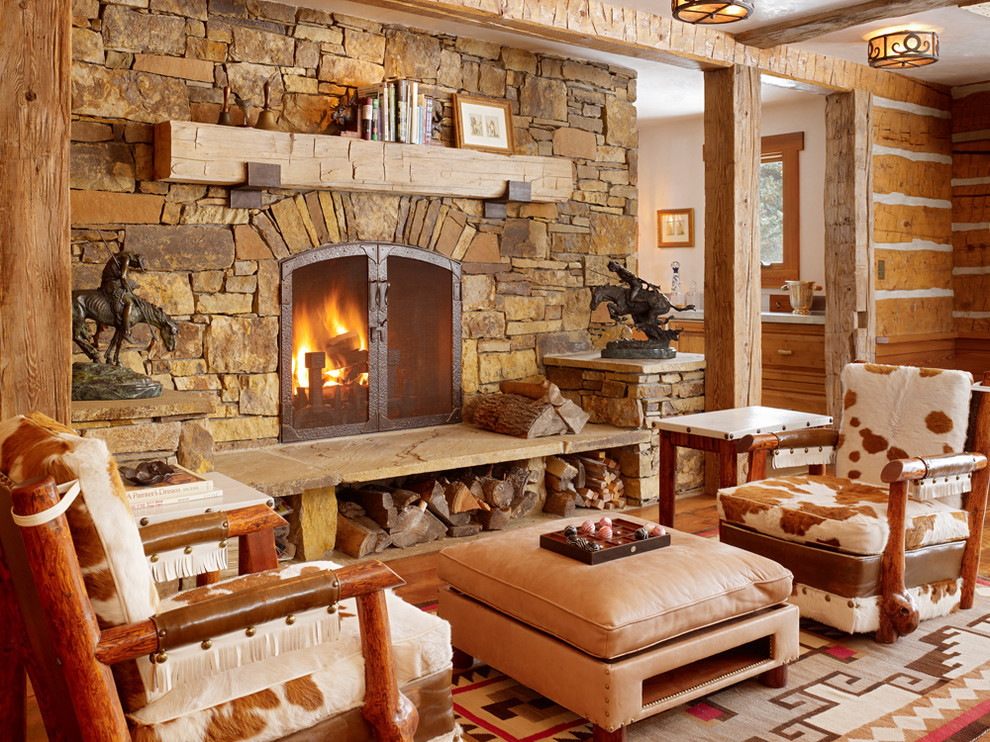 Rustic Themed Living Room
 Get Cozy A Rustic Lodge Style Living Room Makeover
