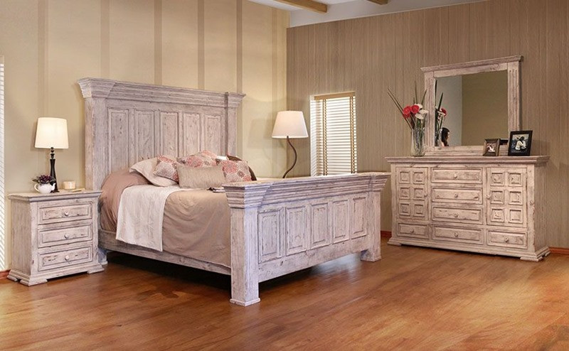 Rustic White Bedroom Furniture
 Display at Dallas Designer Furniture Page 3